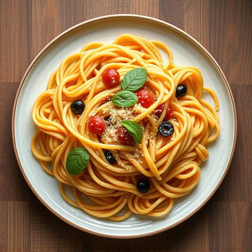 A plate of pasta representing quick meals